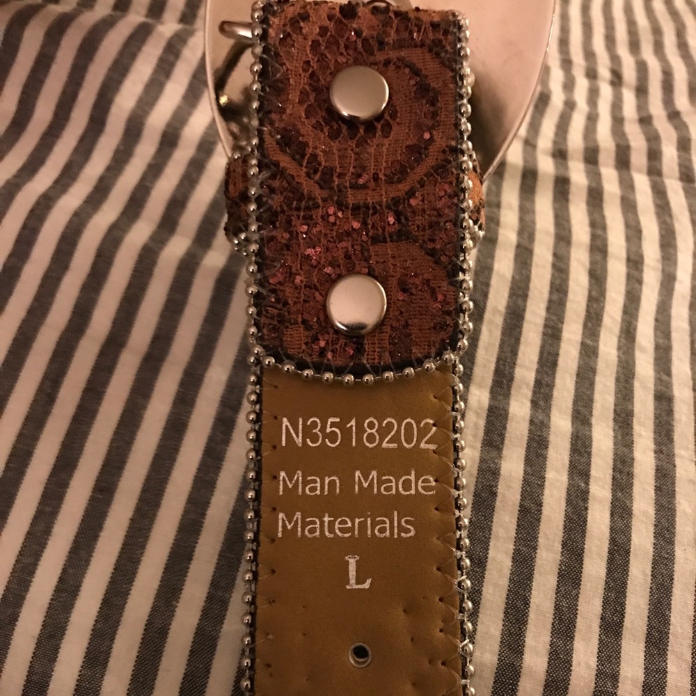 Blazin Roxx Brown Bedazzled Belt - Picture 4 of 5